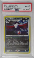 V1691: 2007: Honchkrow: 10/123: Mysterious Treasures: D & P: PSA: 8: NM-MT: 102261201